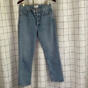 Agolde Women's High Rise Blue Jeans